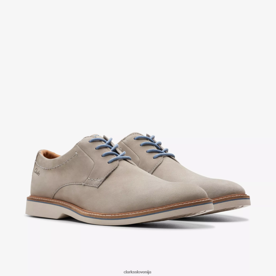 atticus lt čipka D0T6P6718 sivi nubuk Clarks