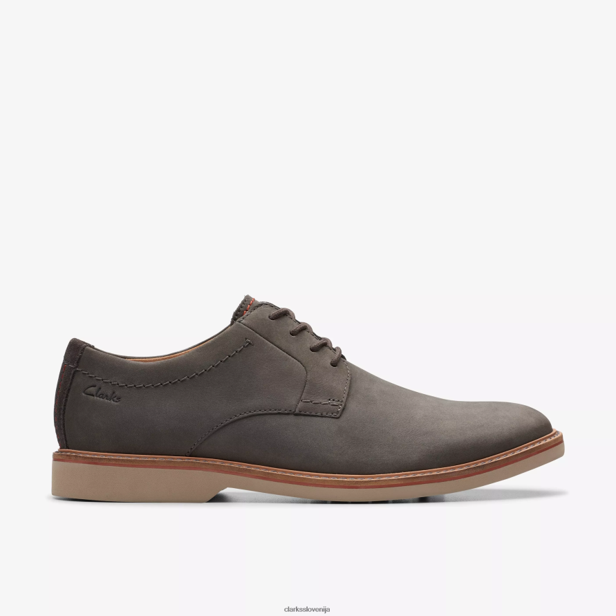 atticus lt čipka D0T6P6721 temno siv nubuk Clarks