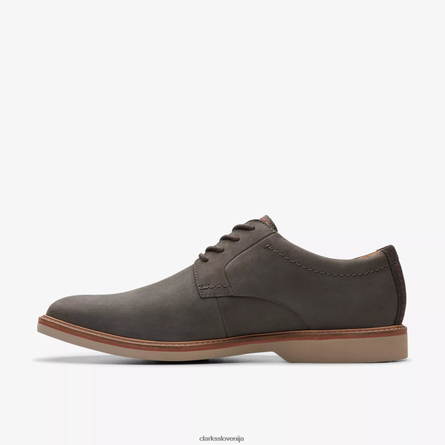 atticus lt čipka D0T6P6721 temno siv nubuk Clarks