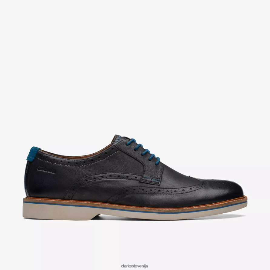 atticus lt limit D0T6P6711 črno usnje Clarks