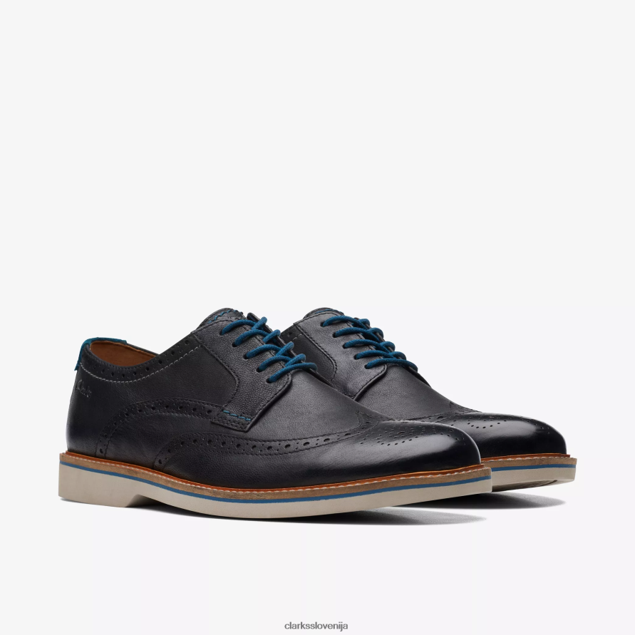 atticus lt limit D0T6P6711 črno usnje Clarks