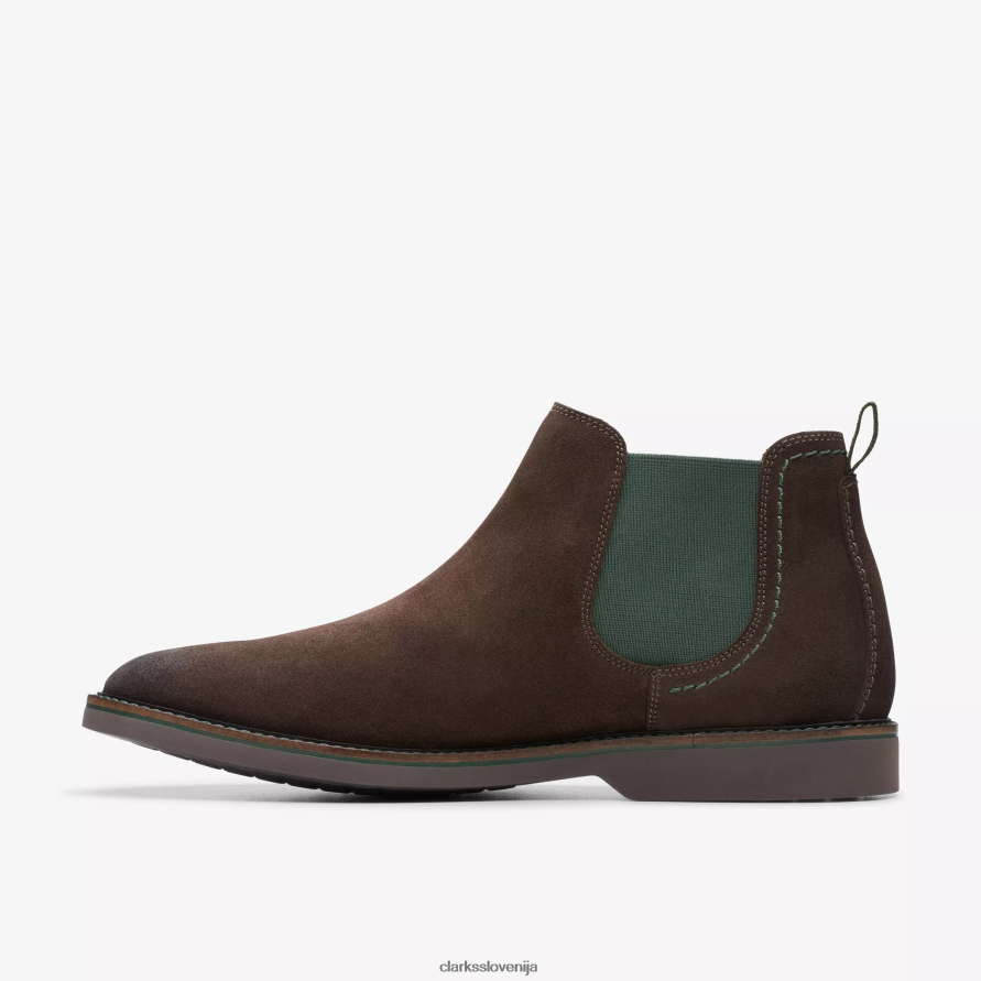 atticus lt top D0T6P6765 temno rjav semiš Clarks