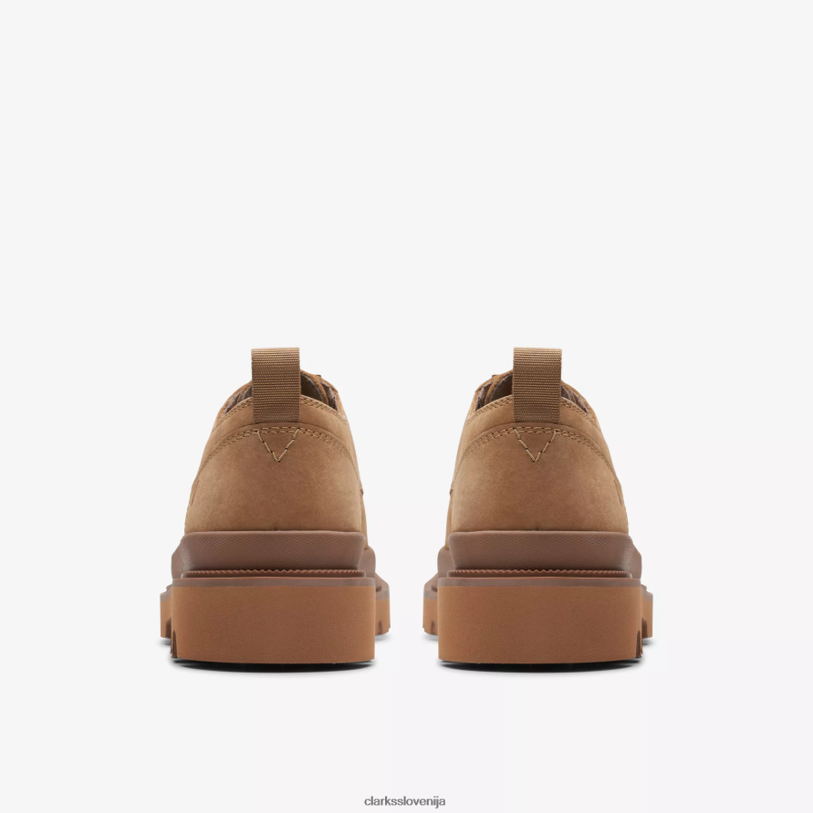 badell čipka D0T6P6706 temno peščeni nubuk Clarks