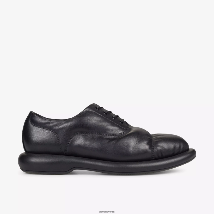 martine rose moški oxford 1 D0T6P6773 črno usnje Clarks