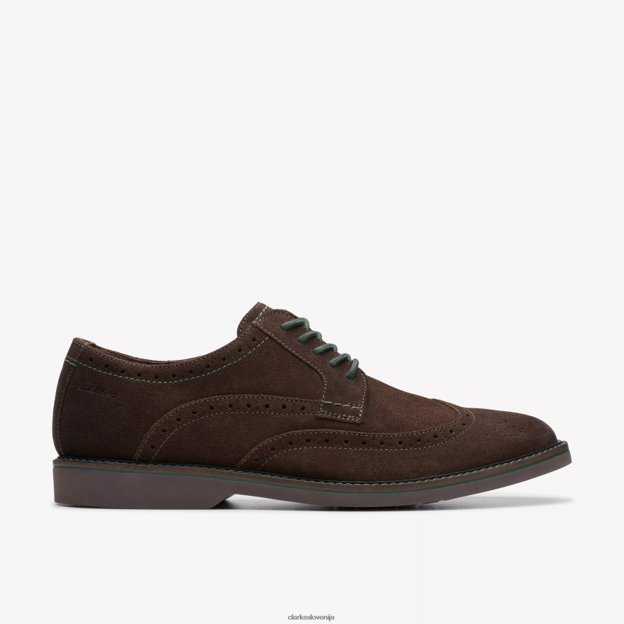 meja attika D0T6P6712 temno rjav semiš Clarks