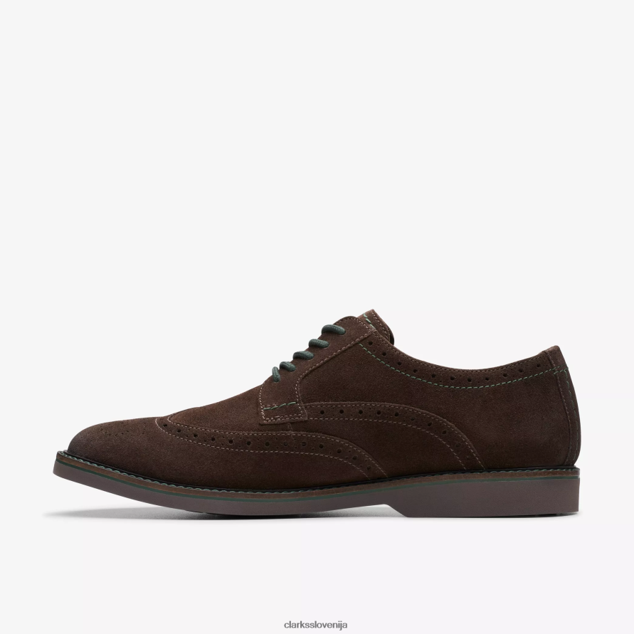 meja attika D0T6P6712 temno rjav semiš Clarks