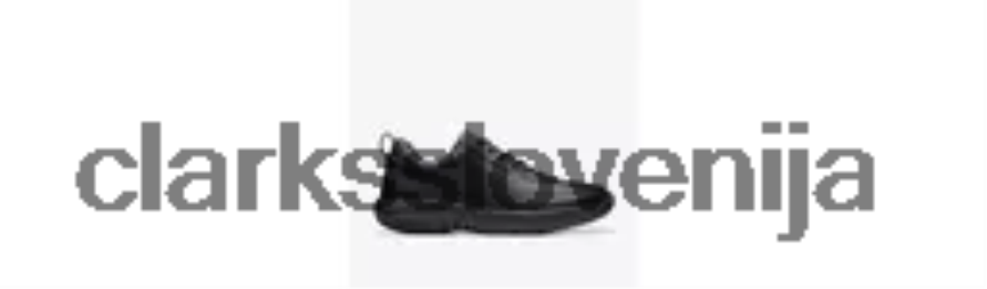 clarks pro lace D0T6P6826 črno usnje Clarks