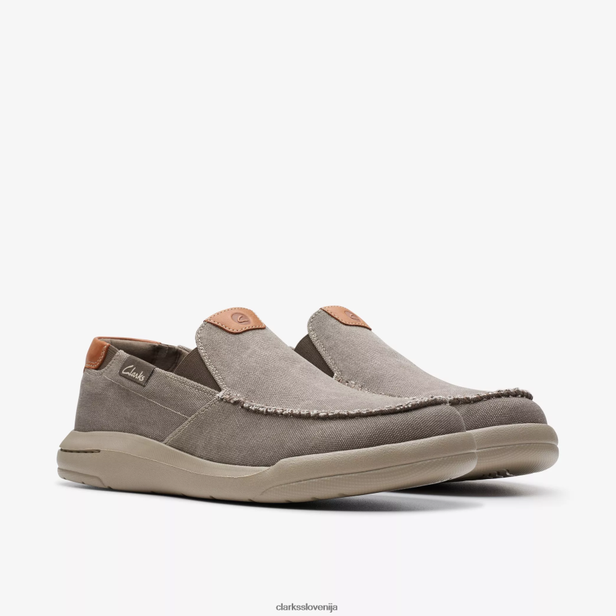 driftlite korak D0T6P6898 taupe platno Clarks