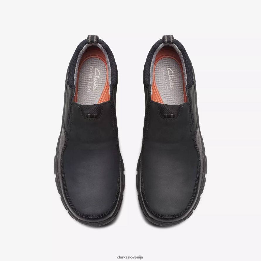 korak walpath D0T6P6901 črno usnje Clarks