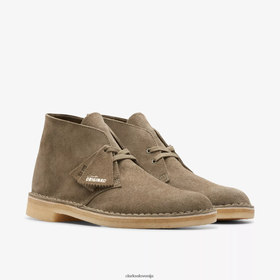 puščavski škorenj D0T6P6801 bledo kaki semiš Clarks