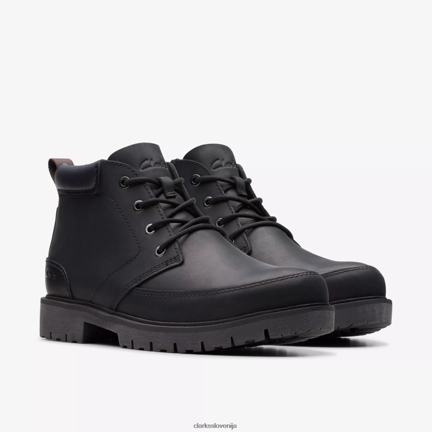 rossdale mid D0T6P6902 črno usnje Clarks