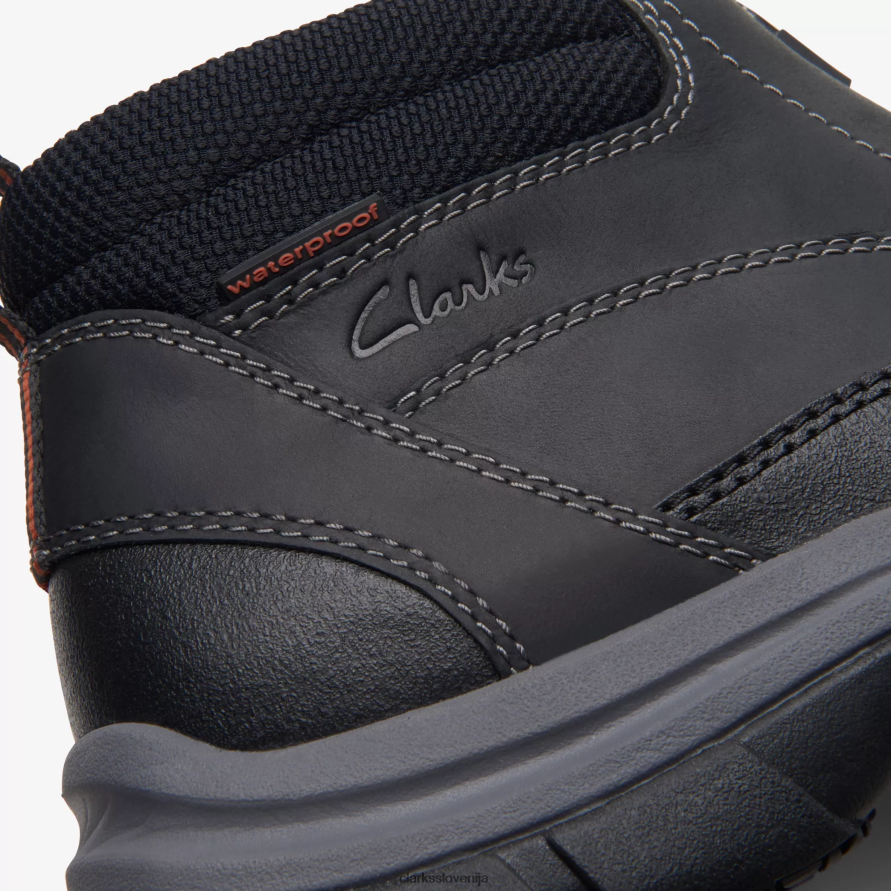 walpath zip D0T6P6908 črno usnje Clarks