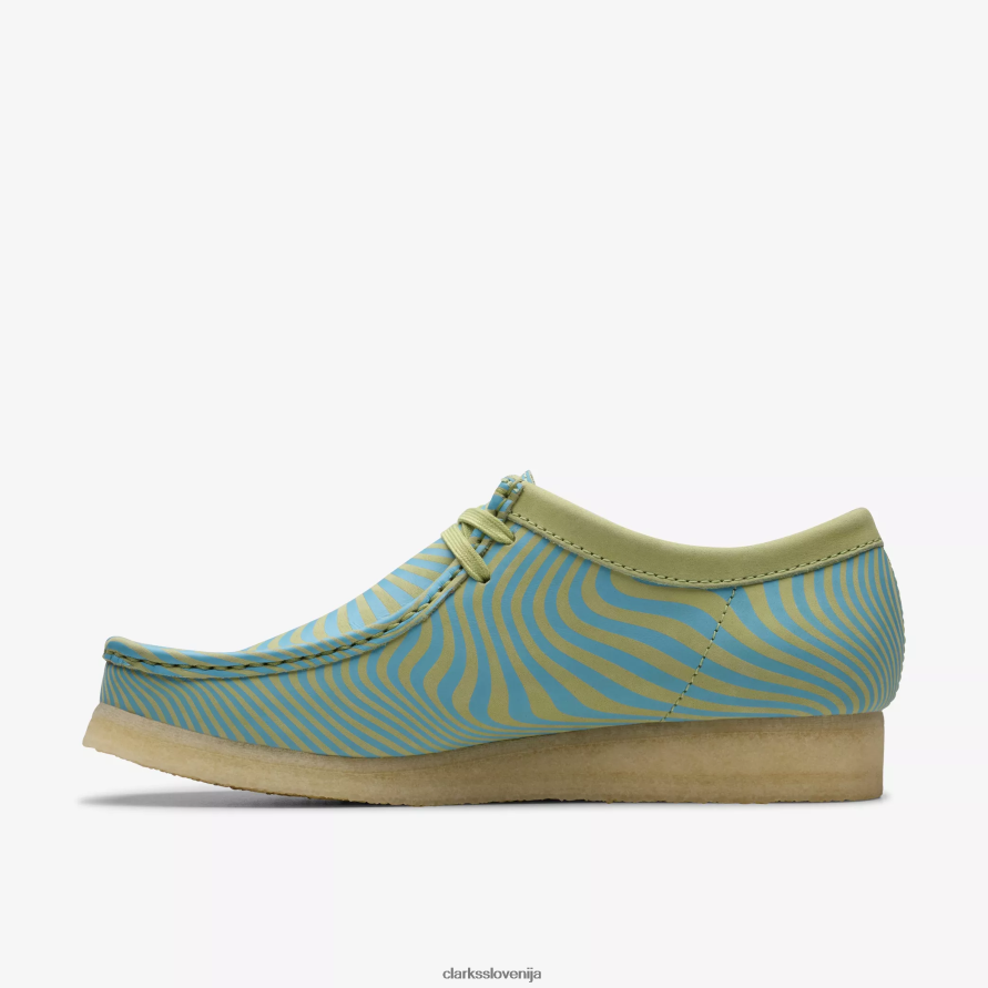 wallabee D0T6P6673 modri/limeta tisk Clarks