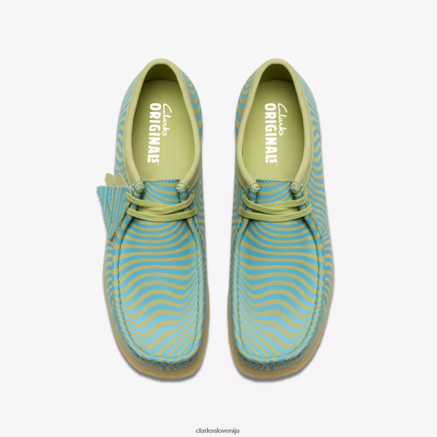 wallabee D0T6P6673 modri/limeta tisk Clarks