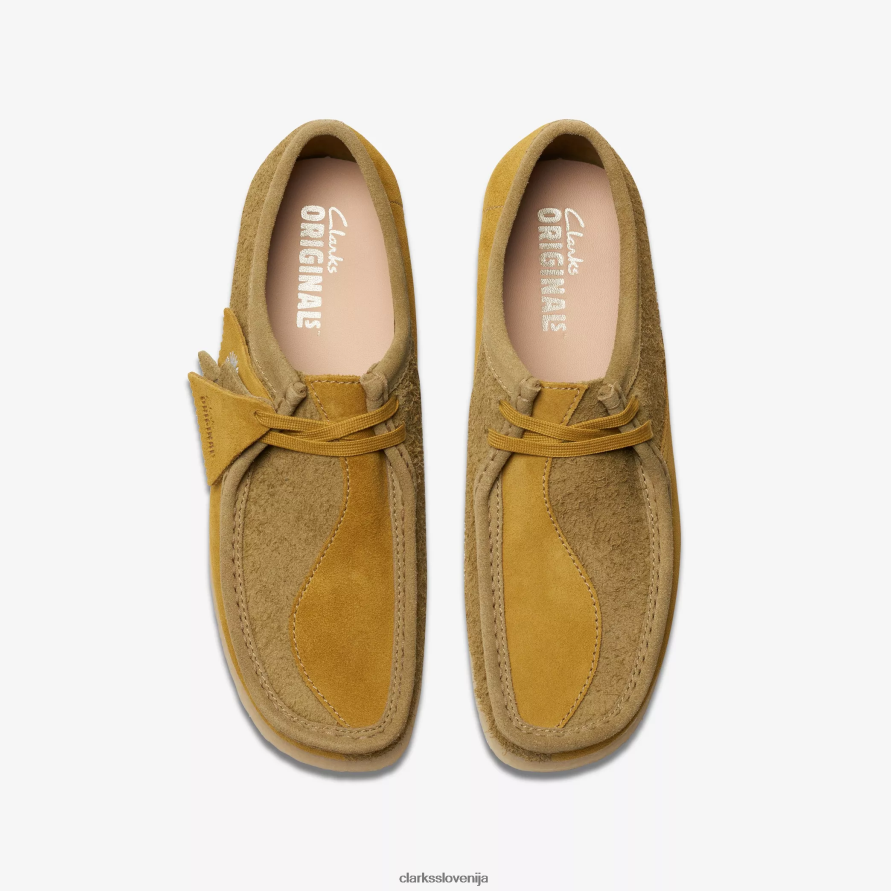 wallabee D0T6P6675 olivna kombinacija Clarks