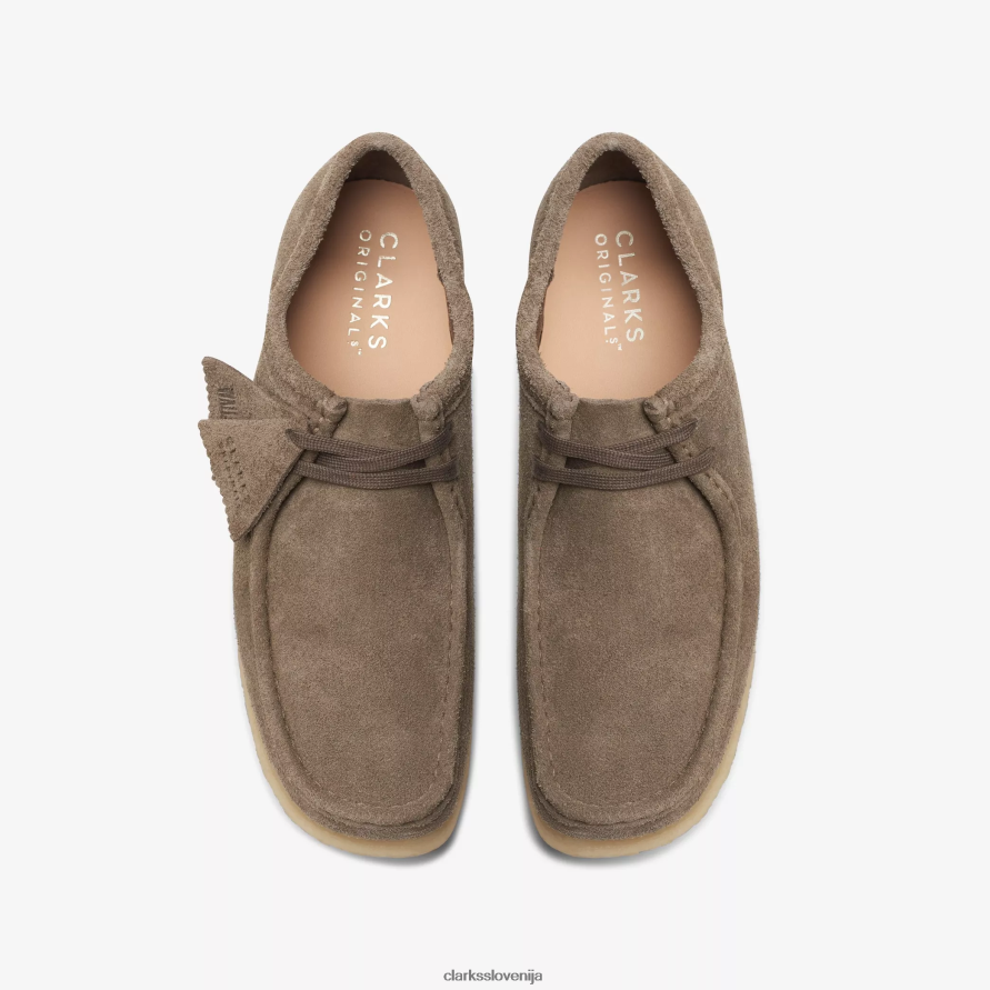 wallabee D0T6P6683 temno siv semiš Clarks