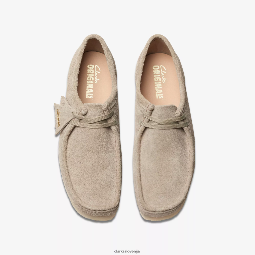 wallabee D0T6P6684 bledo siv semiš Clarks