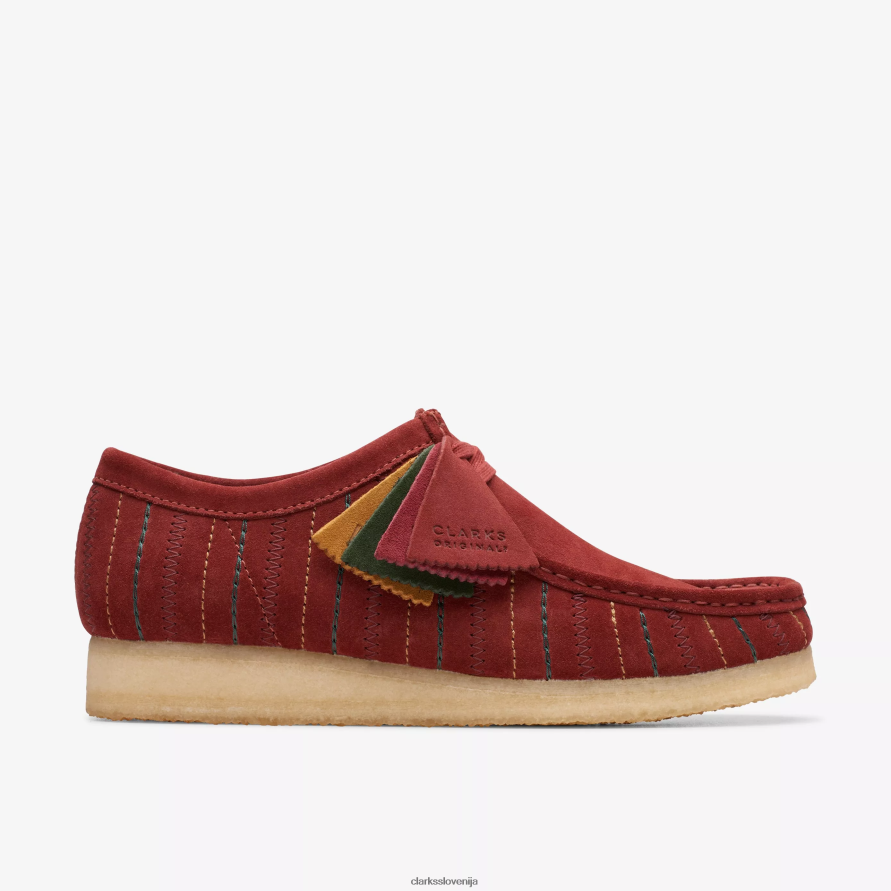 wallabee D0T6P6690 bordo kombinacija Clarks