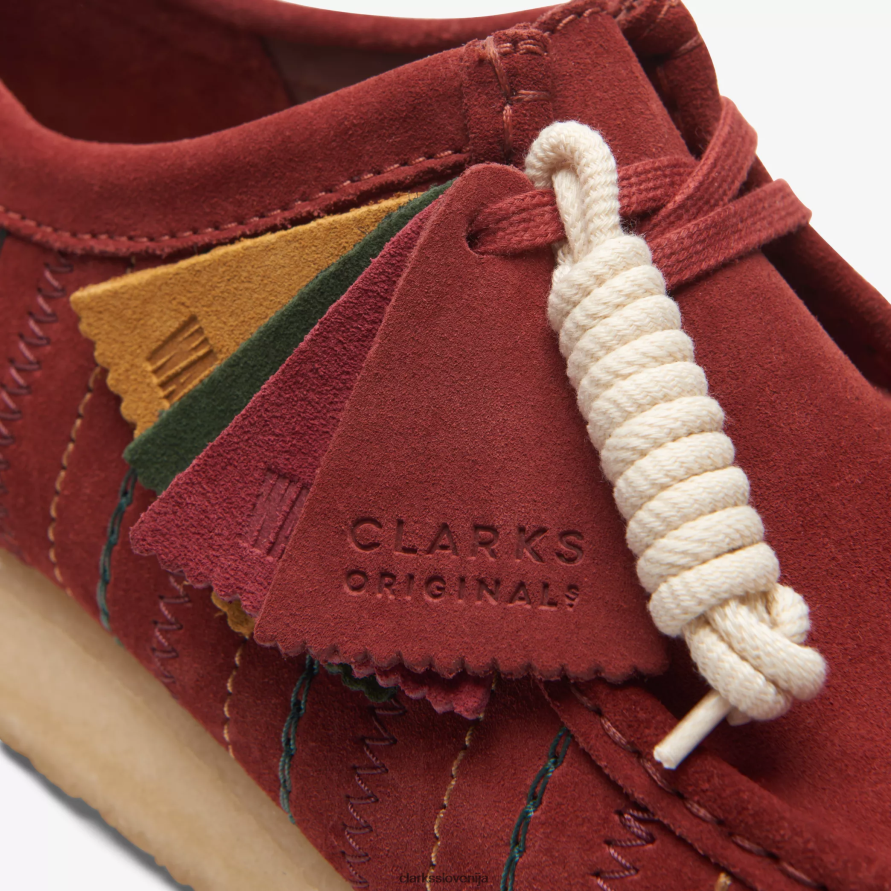 wallabee D0T6P6690 bordo kombinacija Clarks