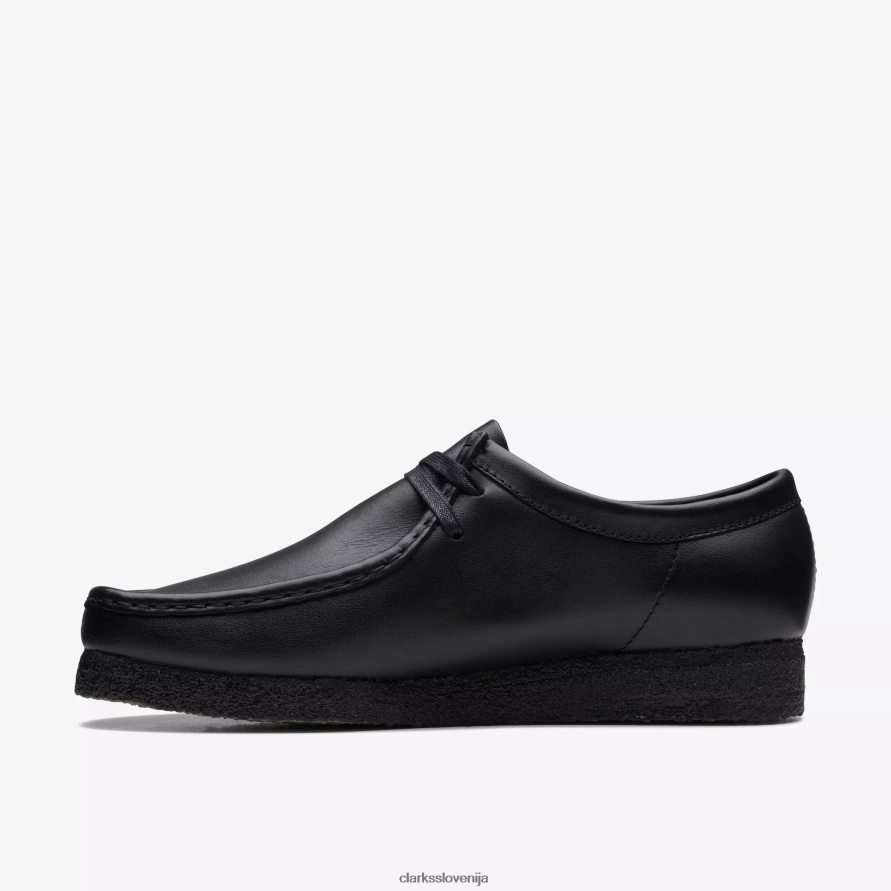 wallabee D0T6P6695 črno usnje Clarks