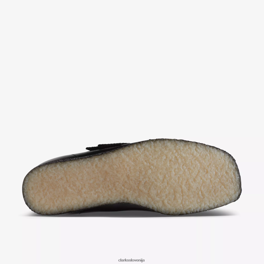 wallabee D0T6P6695 črno usnje Clarks