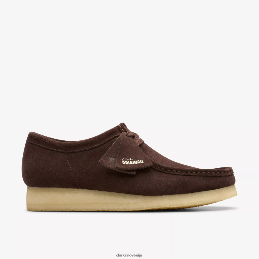 wallabee D0T6P6696 temno rjav semiš Clarks