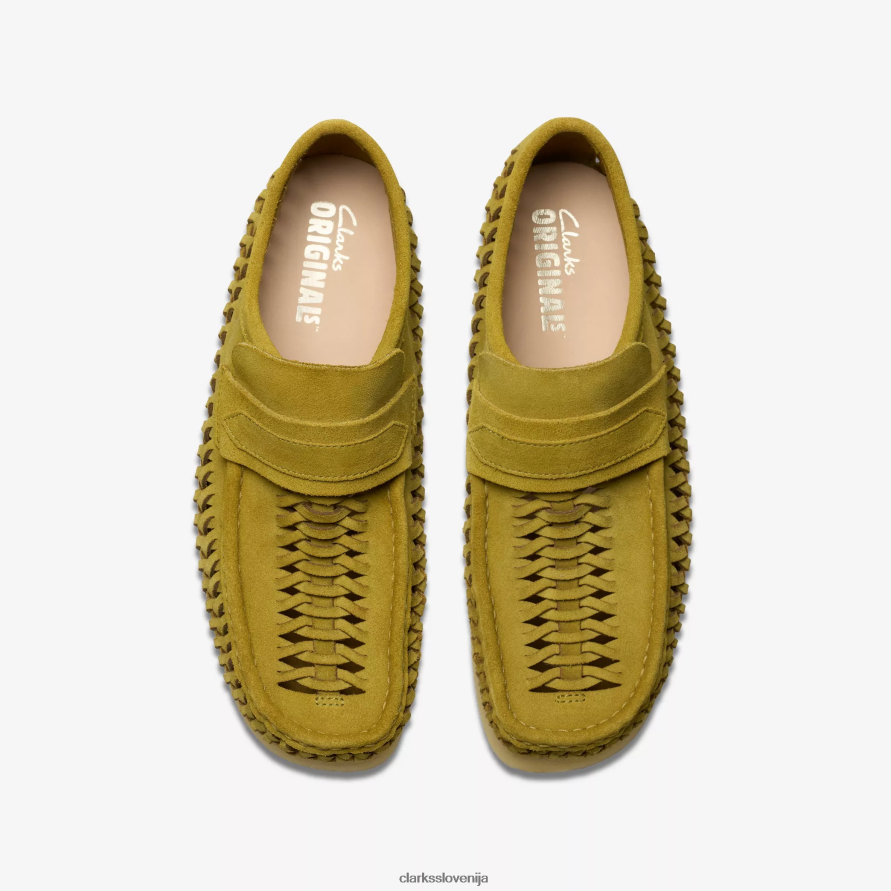 wallabee loafer tkanje D0T6P6669 olivno semiša Clarks