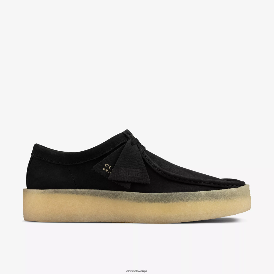 wallabee skodelica D0T6P6678 črni nubuk Clarks