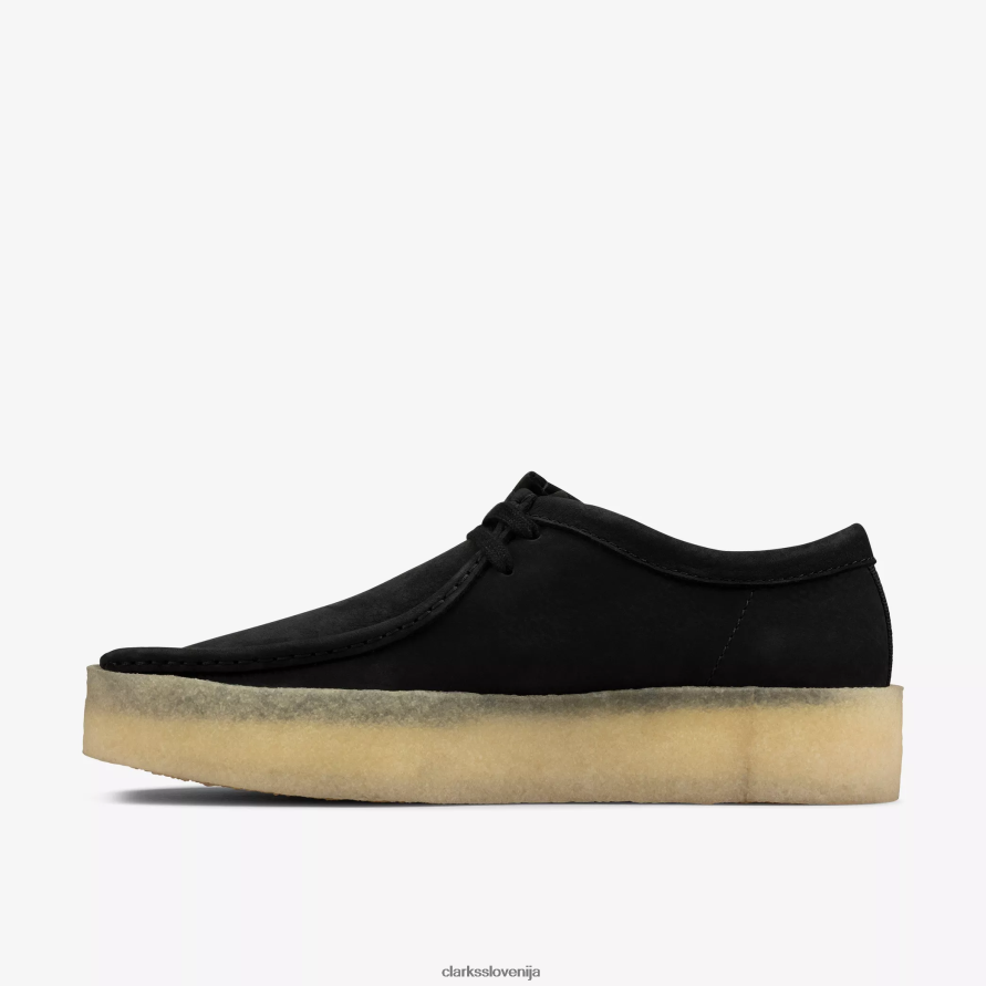 wallabee skodelica D0T6P6678 črni nubuk Clarks