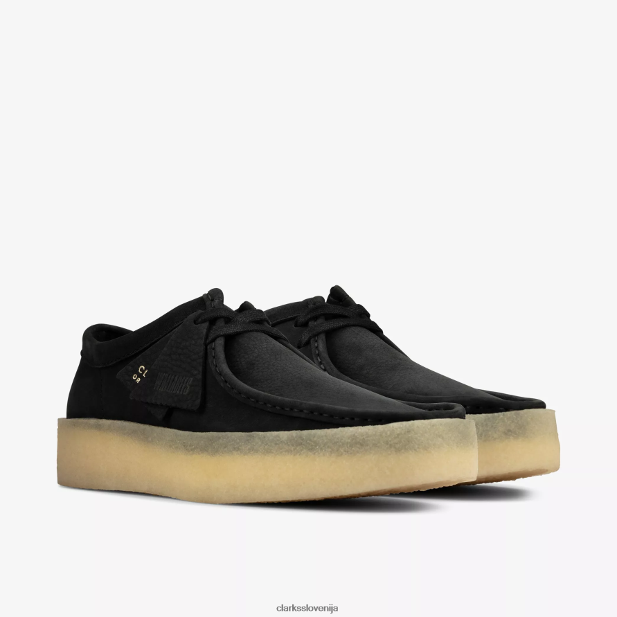 wallabee skodelica D0T6P6678 črni nubuk Clarks