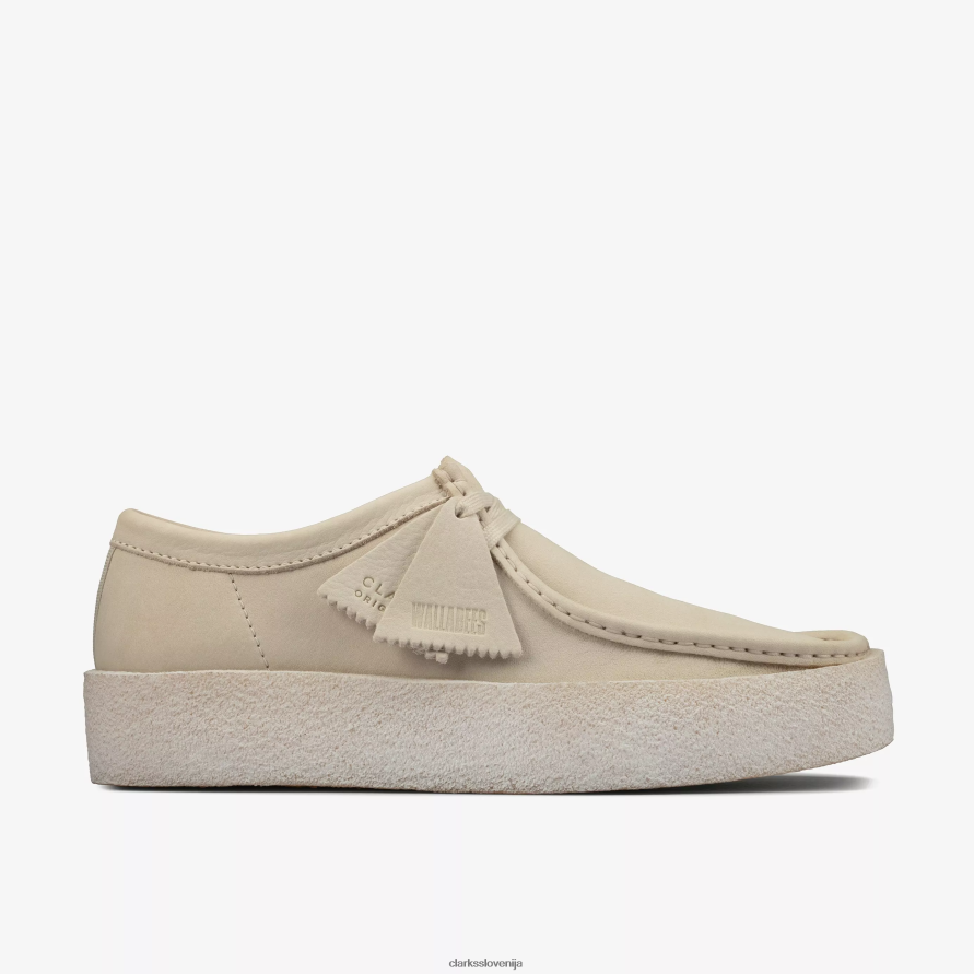 wallabee skodelica D0T6P6680 beli nubuk Clarks