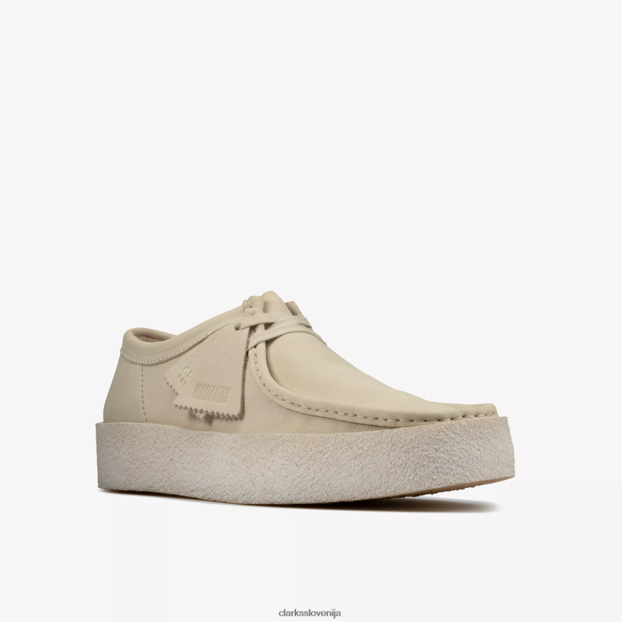 wallabee skodelica D0T6P6680 beli nubuk Clarks