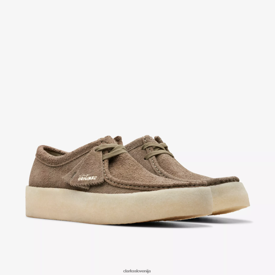 wallabee skodelica D0T6P6682 bledo kaki semiš Clarks