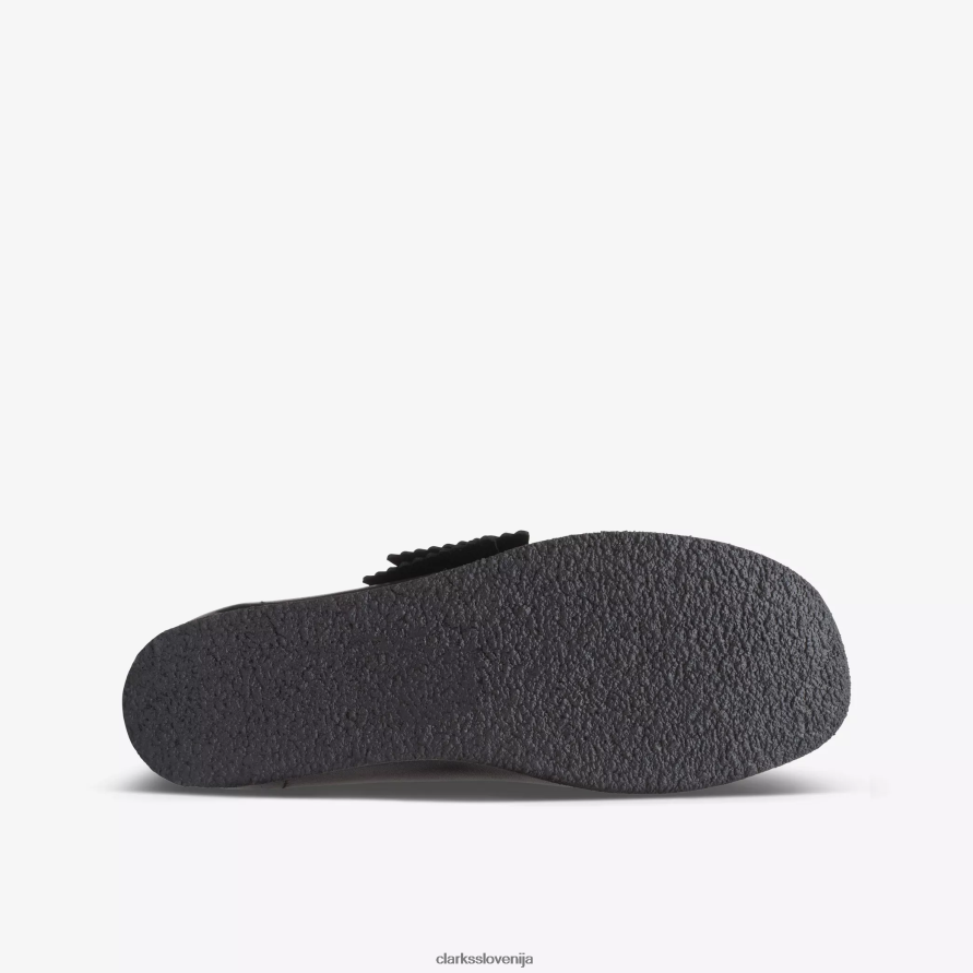 wallabee starejši D0T6P61010 črno usnje Clarks