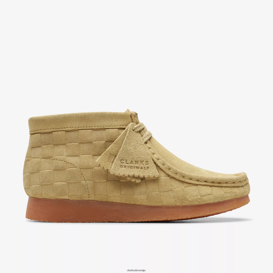 wallabee škorenj starejši D0T6P6994 bež karo Clarks