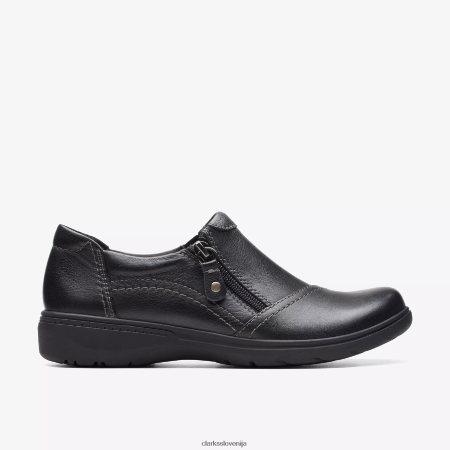 carleigh ray D0T6P6589 črno usnje Clarks