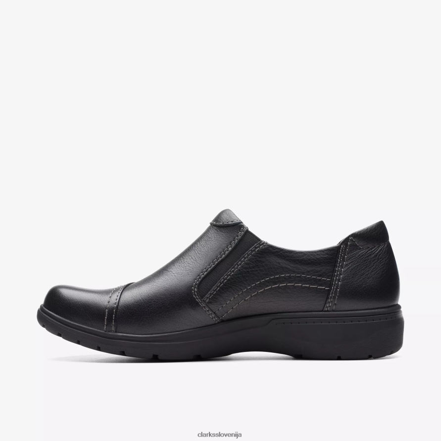 carleigh ray D0T6P6589 črno usnje Clarks