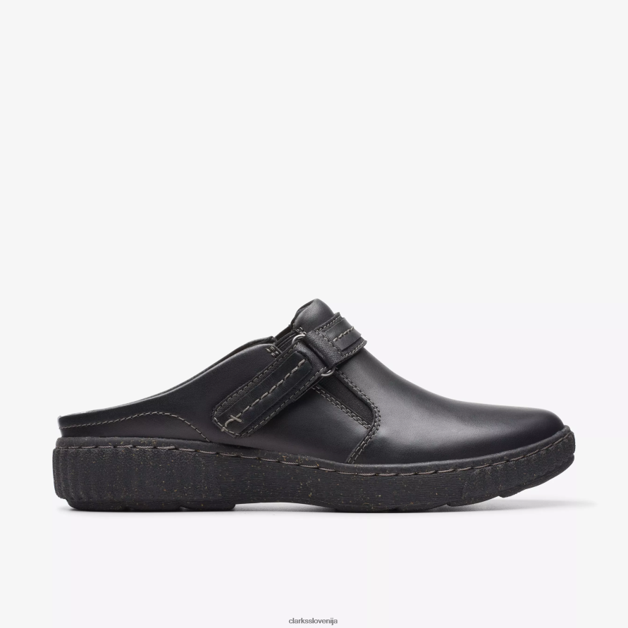 caroline may D0T6P6598 črno usnje Clarks