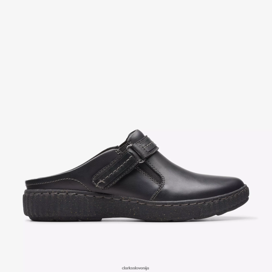 caroline may D0T6P6598 črno usnje Clarks