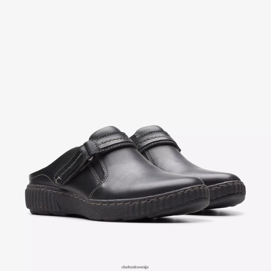 caroline may D0T6P6598 črno usnje Clarks