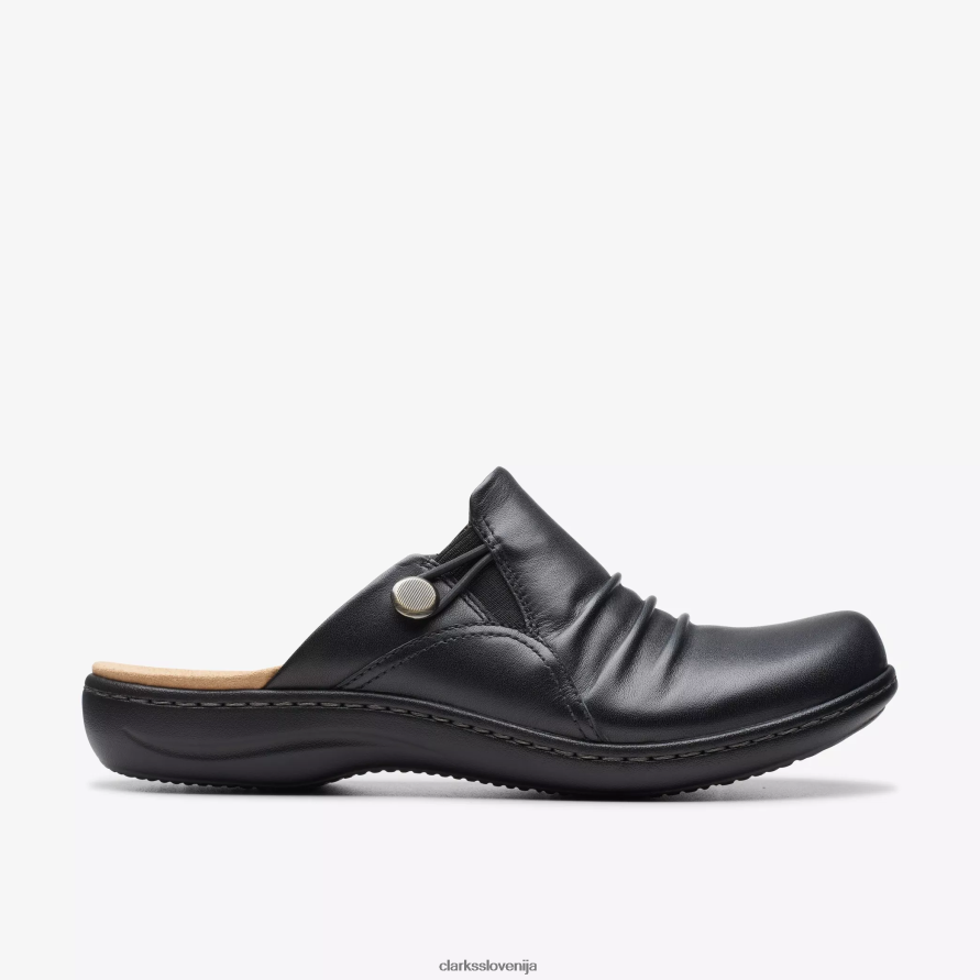 zaliv laurieann D0T6P6595 črno usnje Clarks