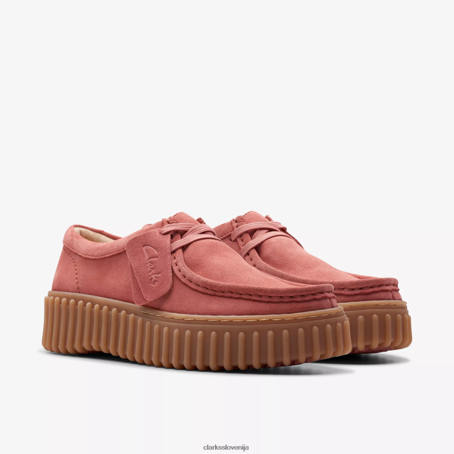 čebela torhill D0T6P6574 dusty rose suede Clarks