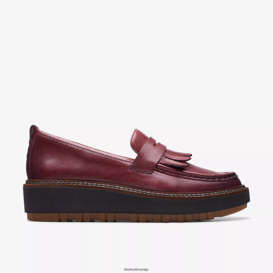 orianna loafer D0T6P6208 bordo usnje Clarks