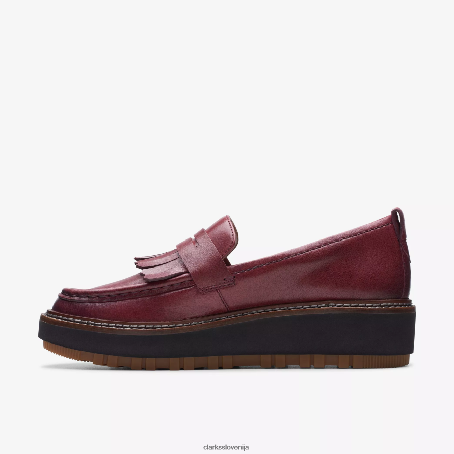 orianna loafer D0T6P6208 bordo usnje Clarks