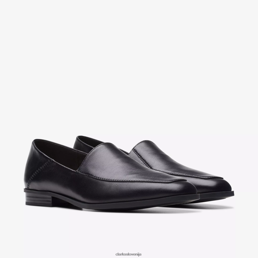 sarafina freva D0T6P6187 črno usnje Clarks