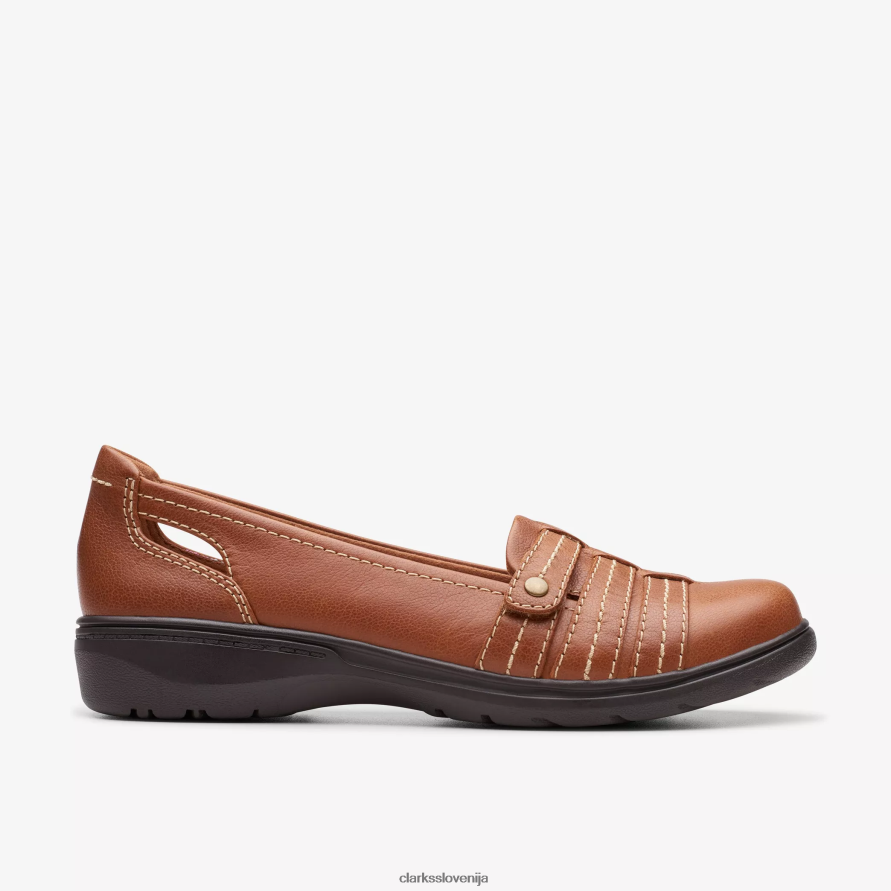 carleigh eliza D0T6P6280 rjavo usnje Clarks