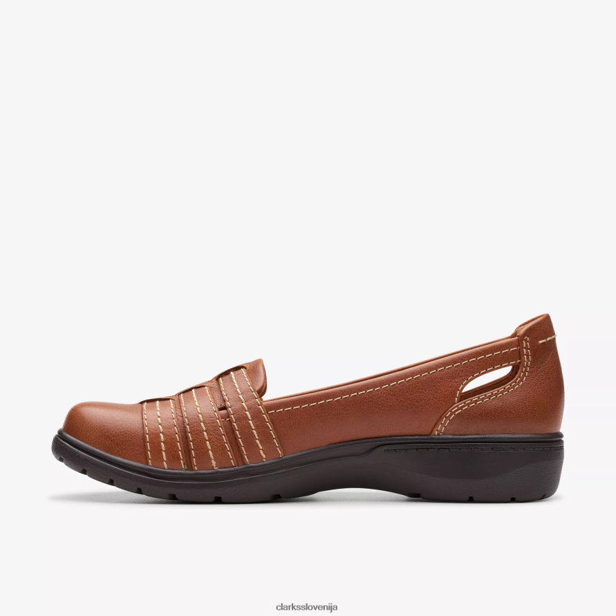 carleigh eliza D0T6P6280 rjavo usnje Clarks