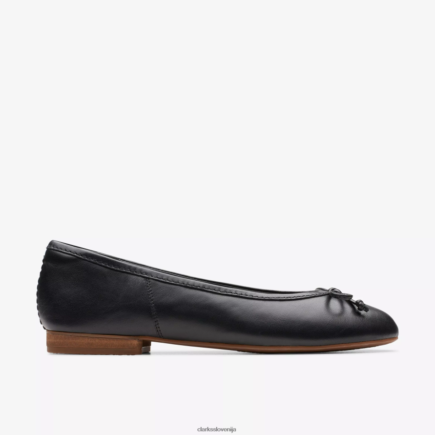 favna lilija D0T6P6253 črno usnje Clarks