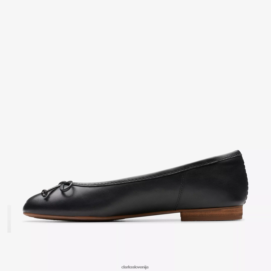 favna lilija D0T6P6253 črno usnje Clarks