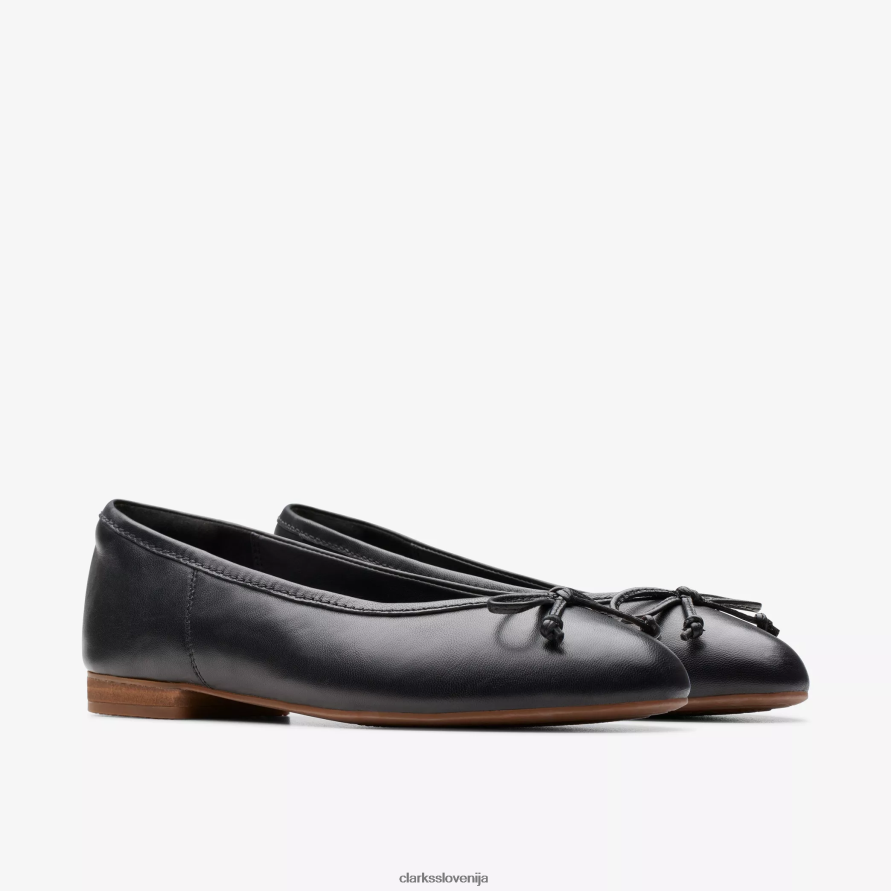 favna lilija D0T6P6253 črno usnje Clarks